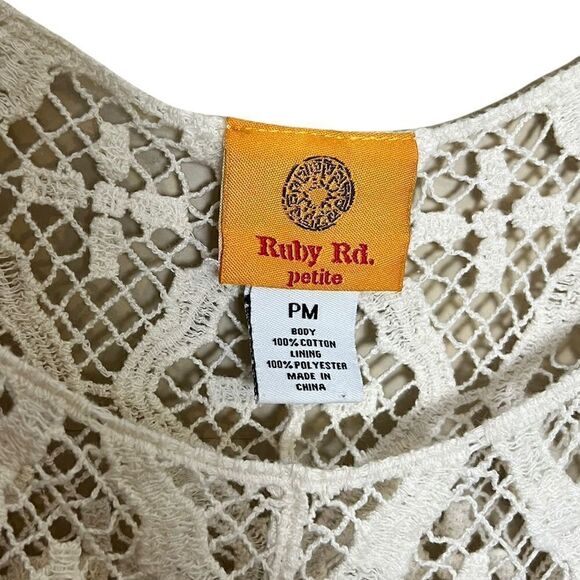 Ruby Rd. Petite Open Knit Top - Picture 4 of 6